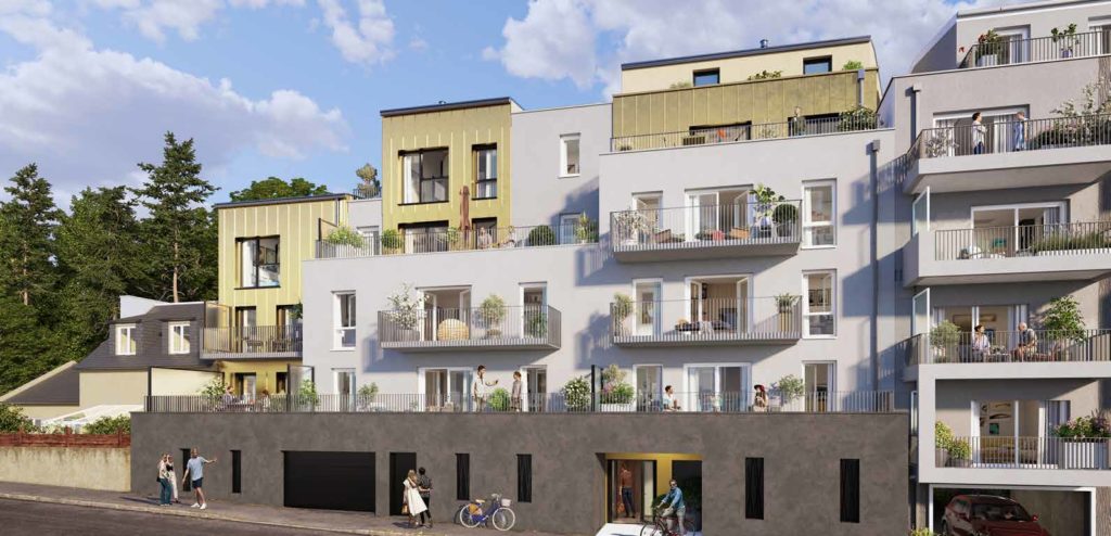 Façade du programme Malzenn à Brest