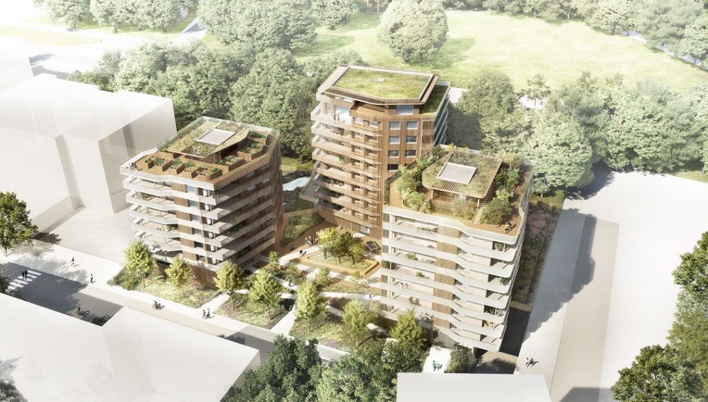 Vue du haut du programme Equilibre à Saint-Nazaire