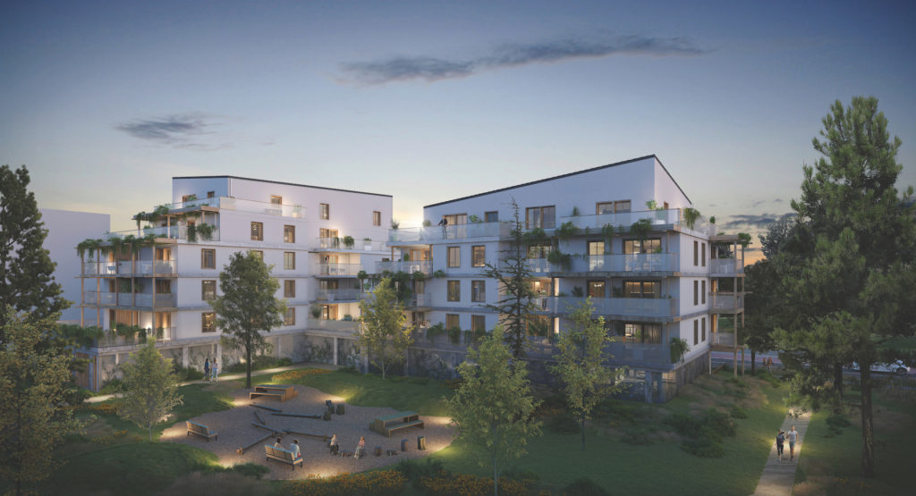 Vue d'ensemble du programme neuf Wood Garden à Angers