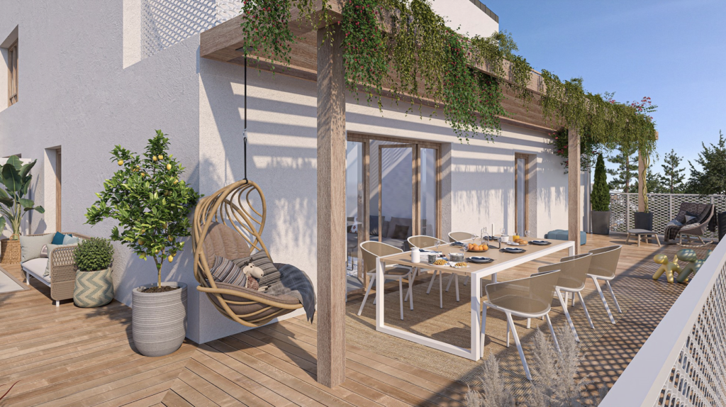 terrasse wood garden Angers