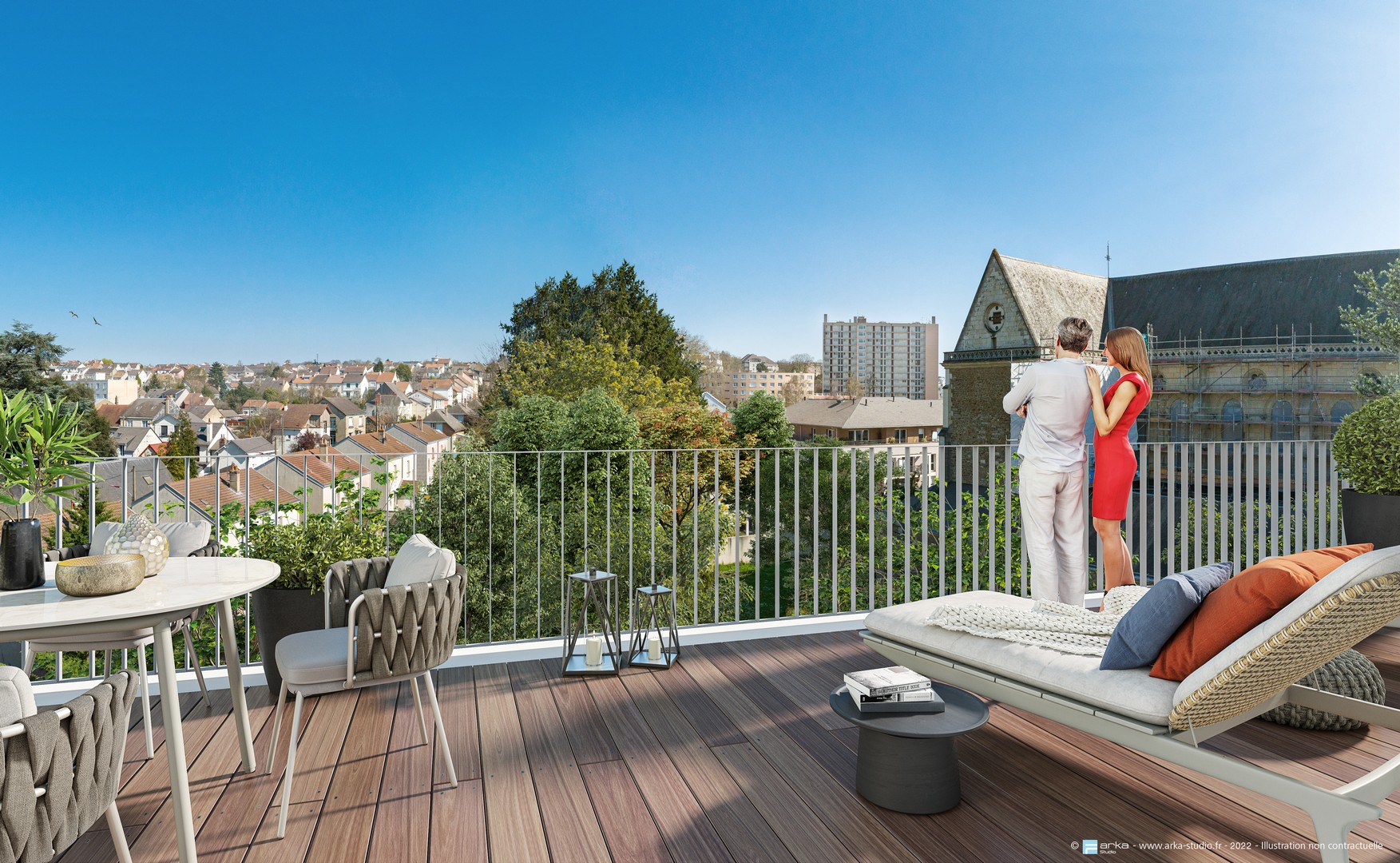 Illustration d'une résidence neuve éligible loi Jeanbrun au Mans